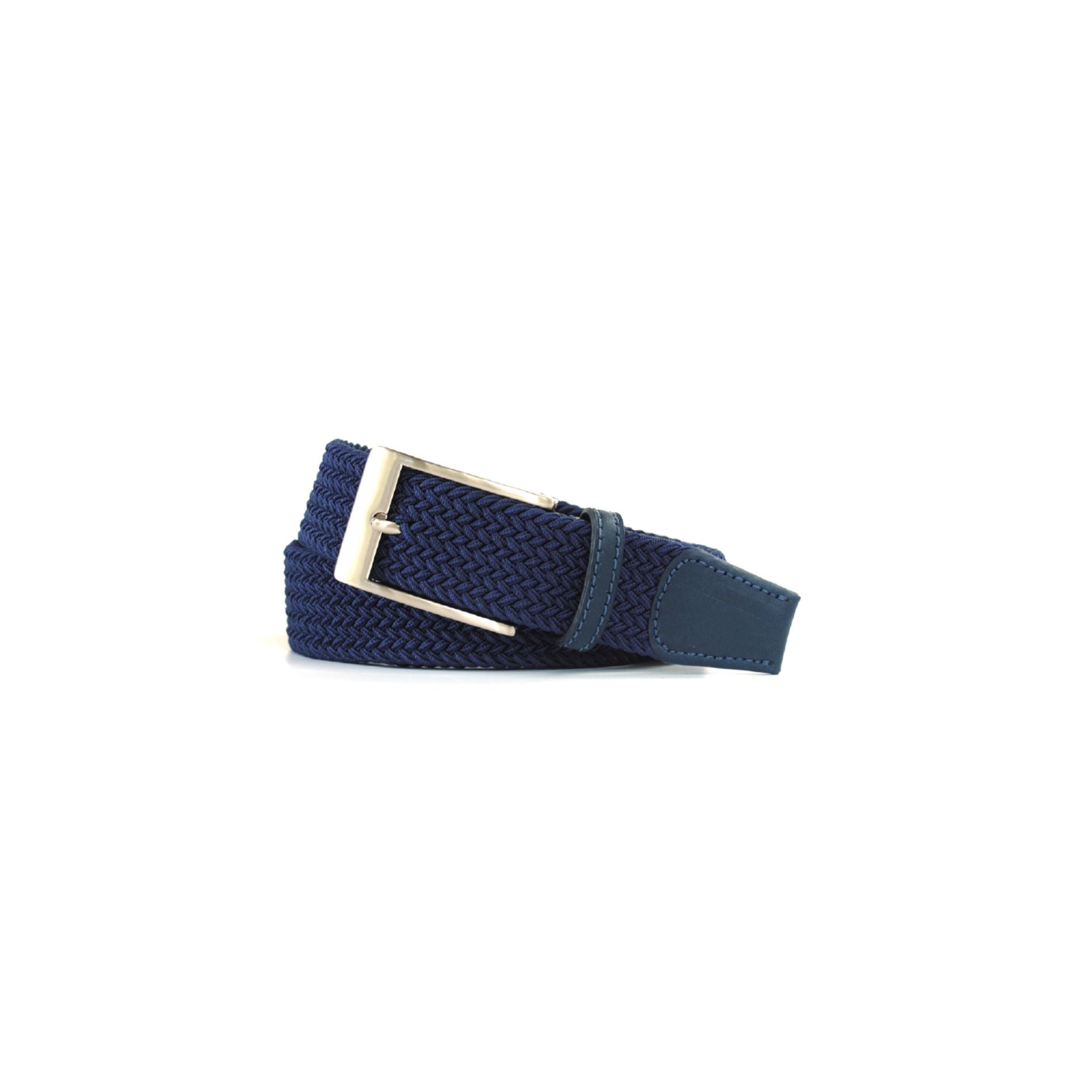 Elastic Stretch Woven Belt Navy Brookes & Hyde