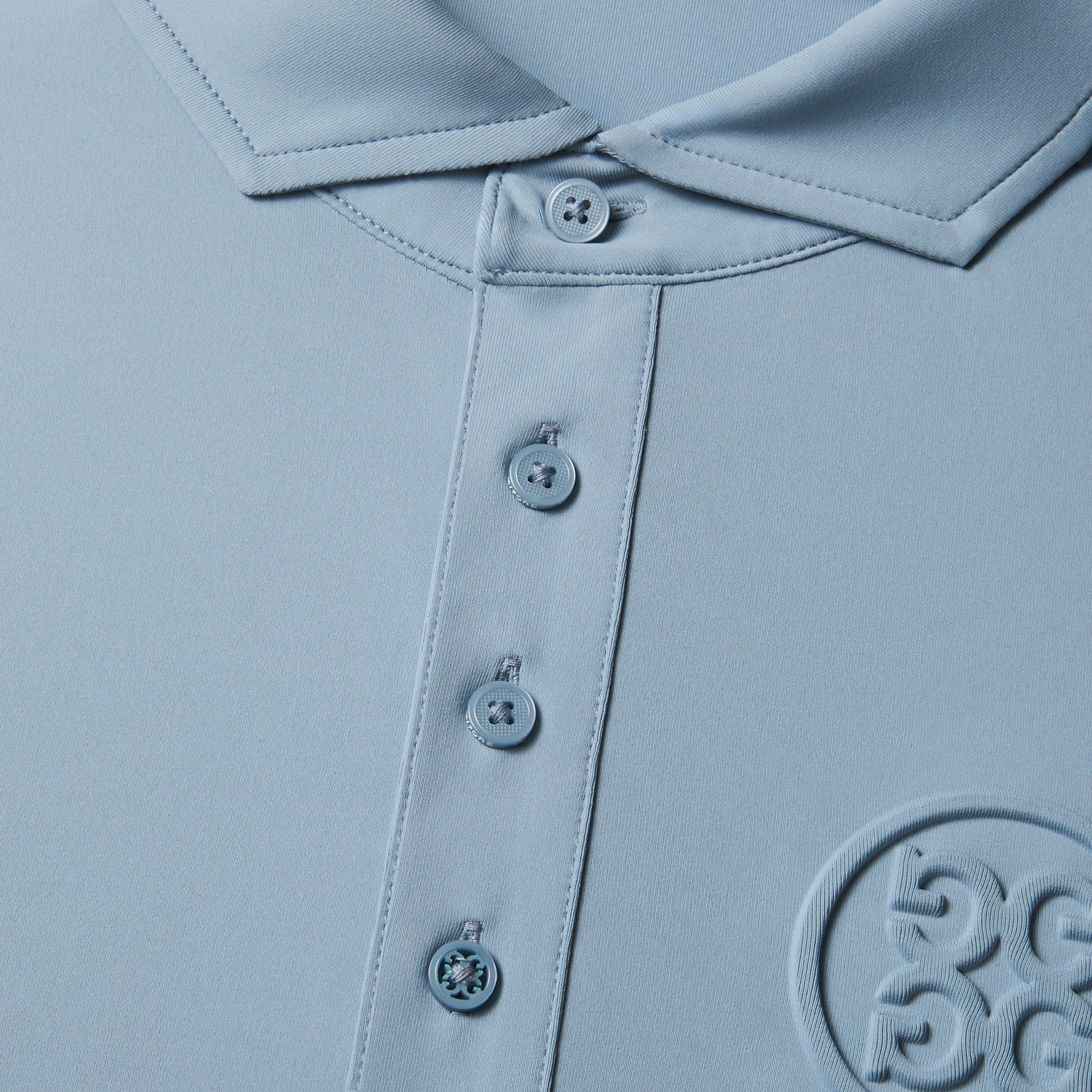 Embossed Circle G's Tech Jersey Polo - Fjord | G/FORE
