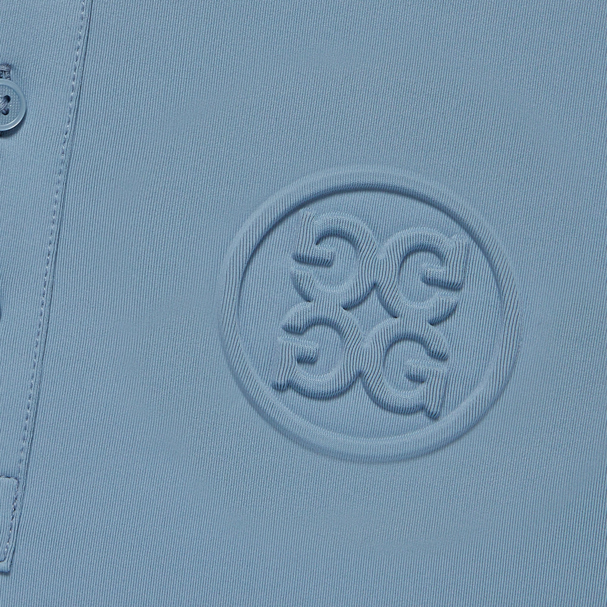 Embossed Circle G's Tech Jersey Polo - Fjord | G/FORE