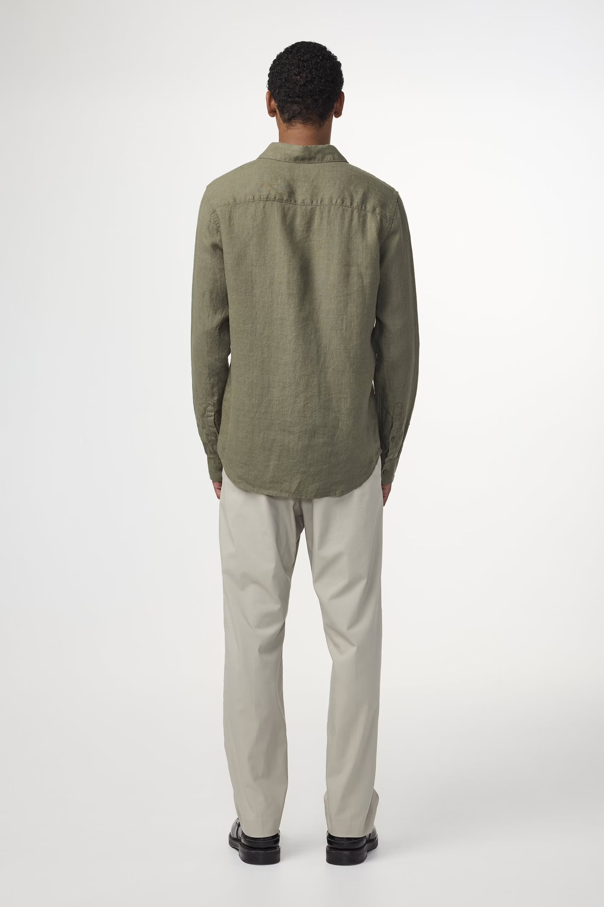 NN07 Enzo Linen Shirt in Caper