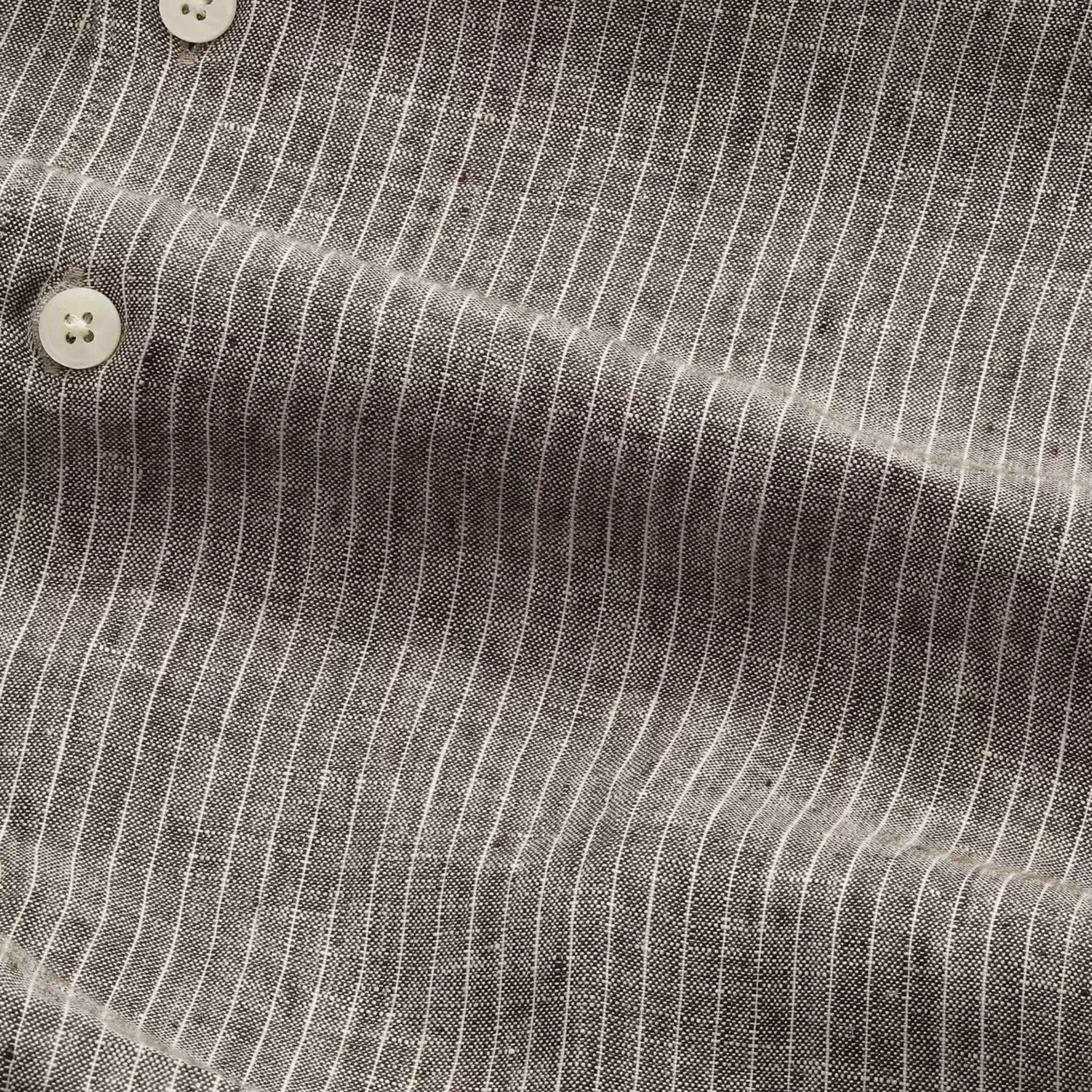 Enzo Classic Collar Linen Shirt Clay NN.07