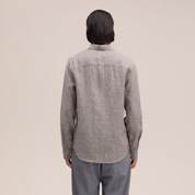 Enzo Classic Collar Linen Shirt Clay NN.07