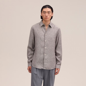 Enzo Classic Collar Linen Shirt Clay NN.07