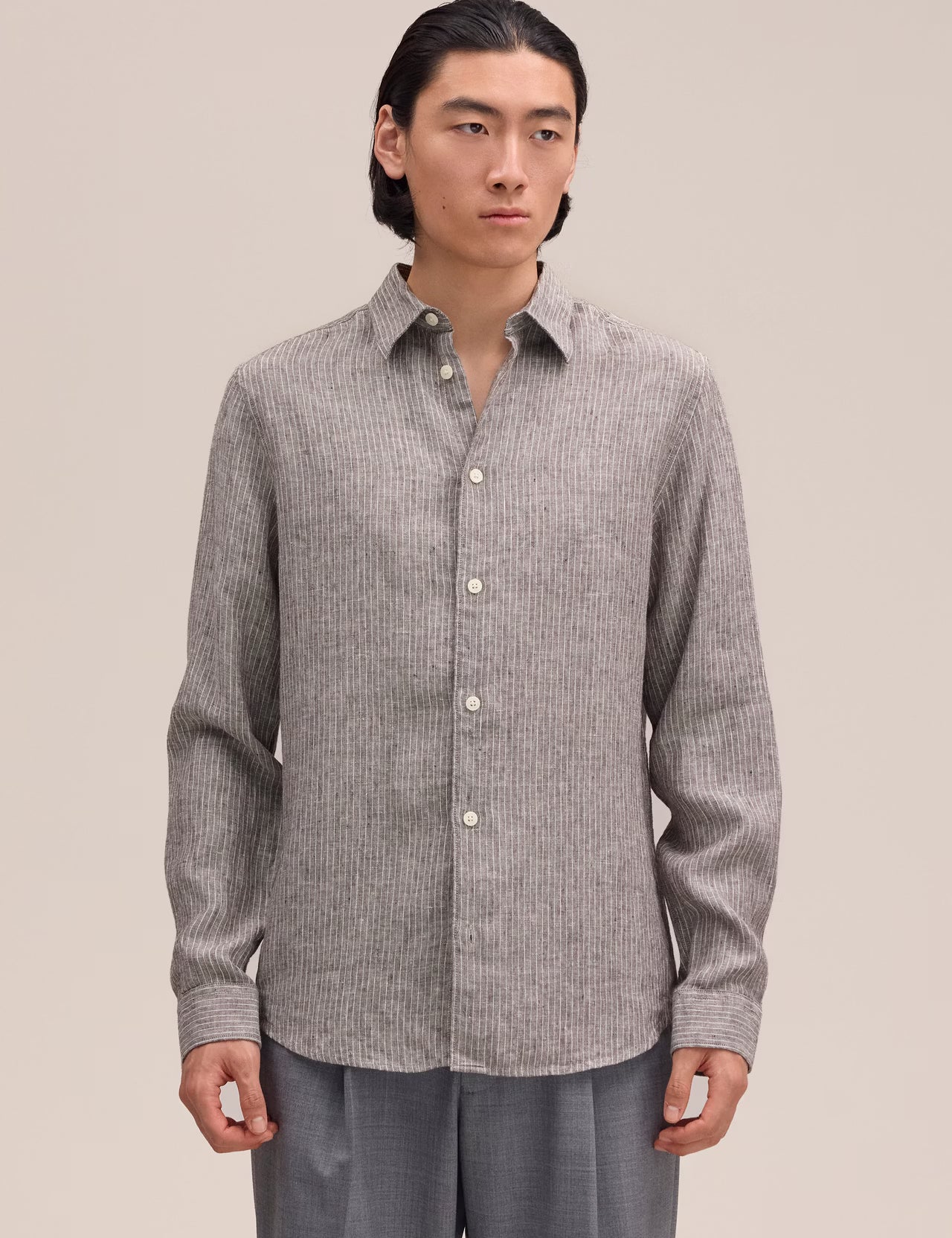 Enzo Linen Shirt Clay NN.07
