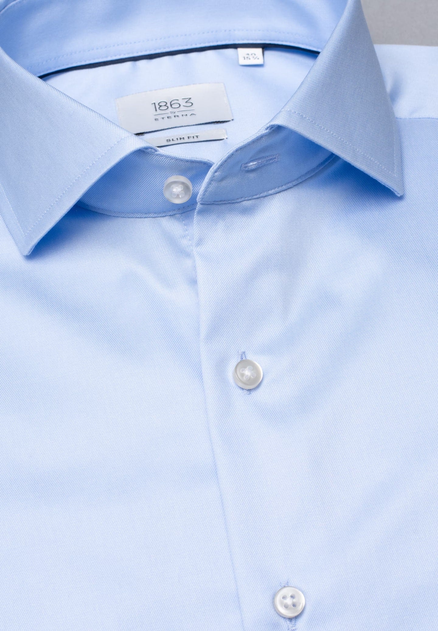 eterna dress shirts 1863 by Eterna Men's Modern Fit Stripe Non-Iron Cotton Twill Dress Shirt - Blue