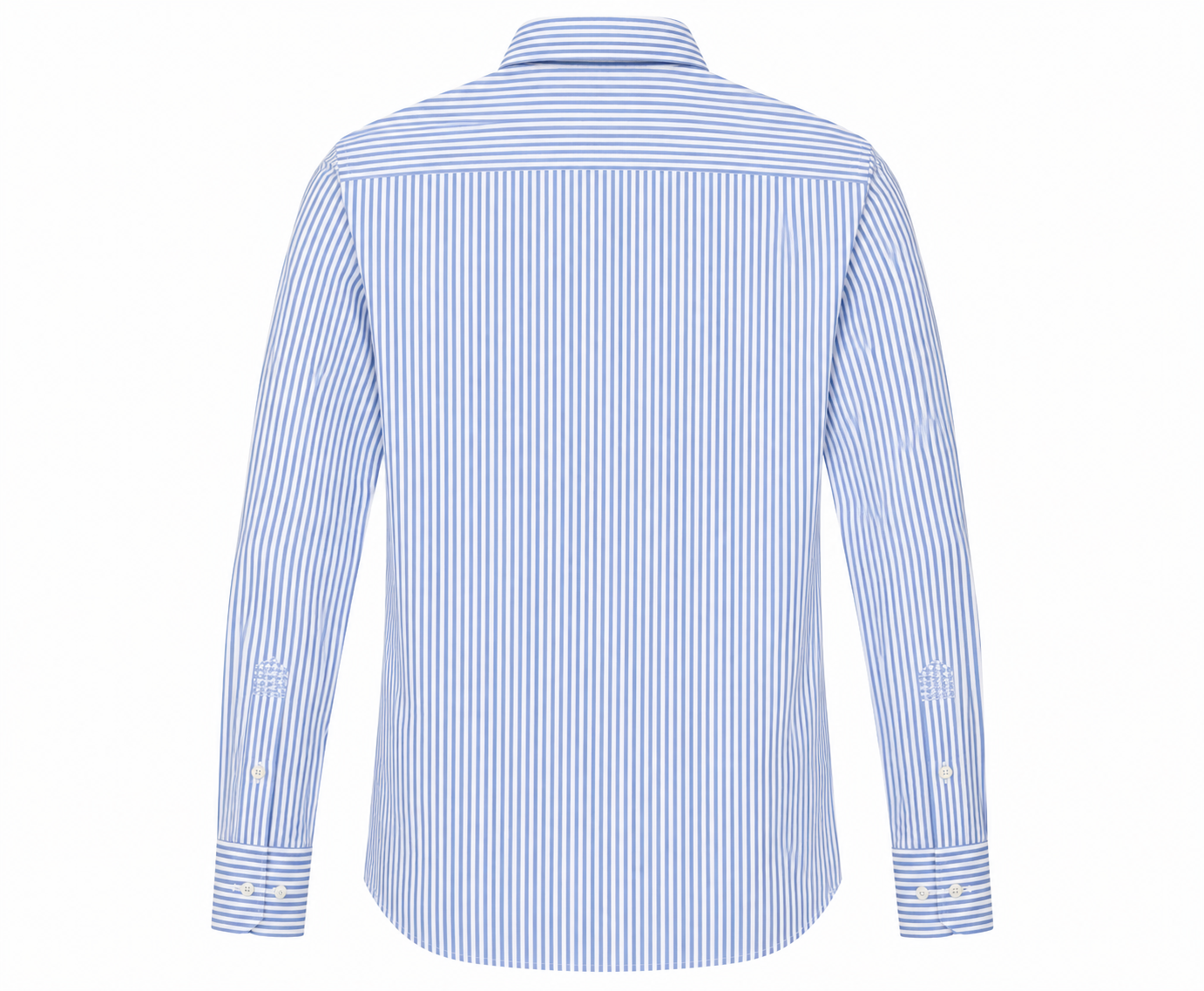 Eterna Blue and White Stripe Dress Shirt 