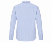 Eterna Blue and White Stripe Dress Shirt 