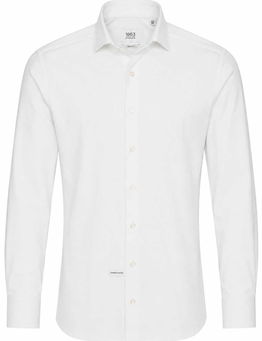 Eterna White Knit Dress Shirt 