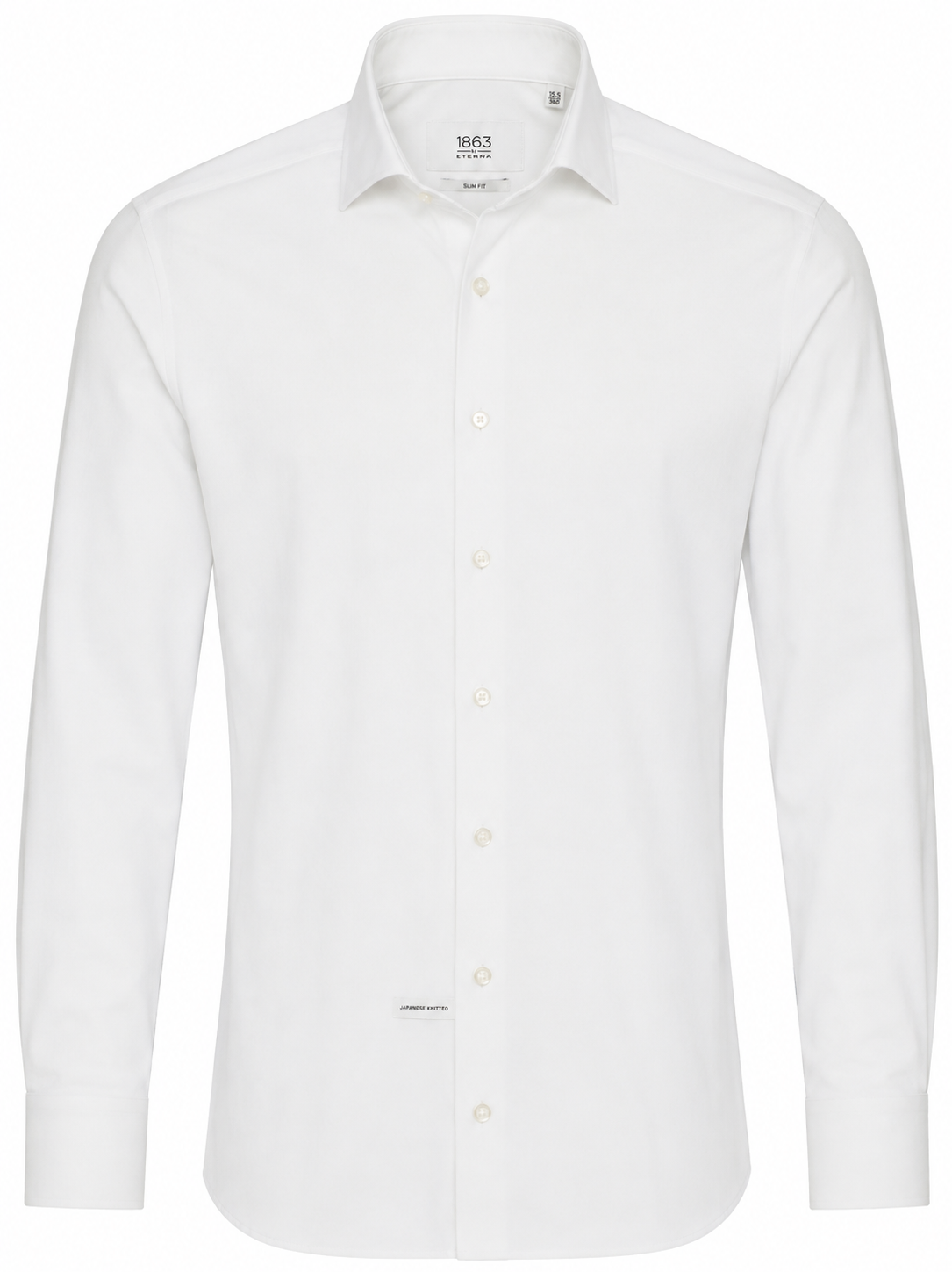 Eterna White Knit Dress Shirt 