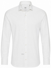 Eterna White Knit Dress Shirt 