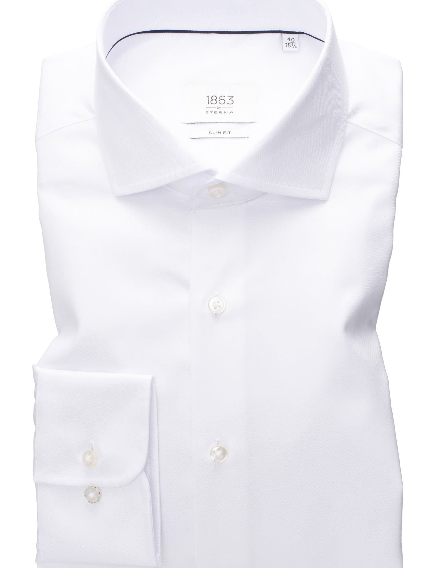 Eterna White Slim Fit Dress Shirt 