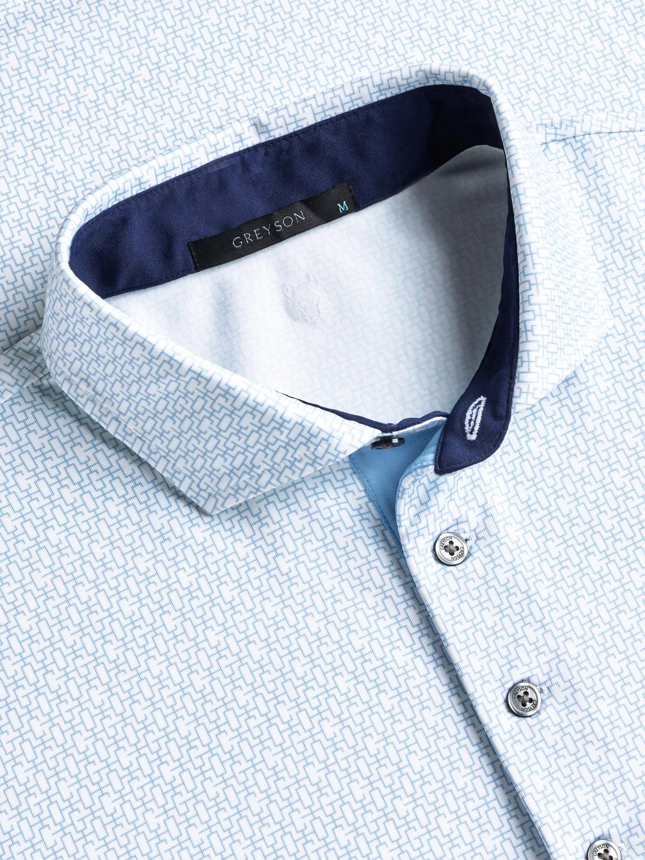 Eternal Bond Short Sleeve Polo Arctic Greyson Clothiers collar