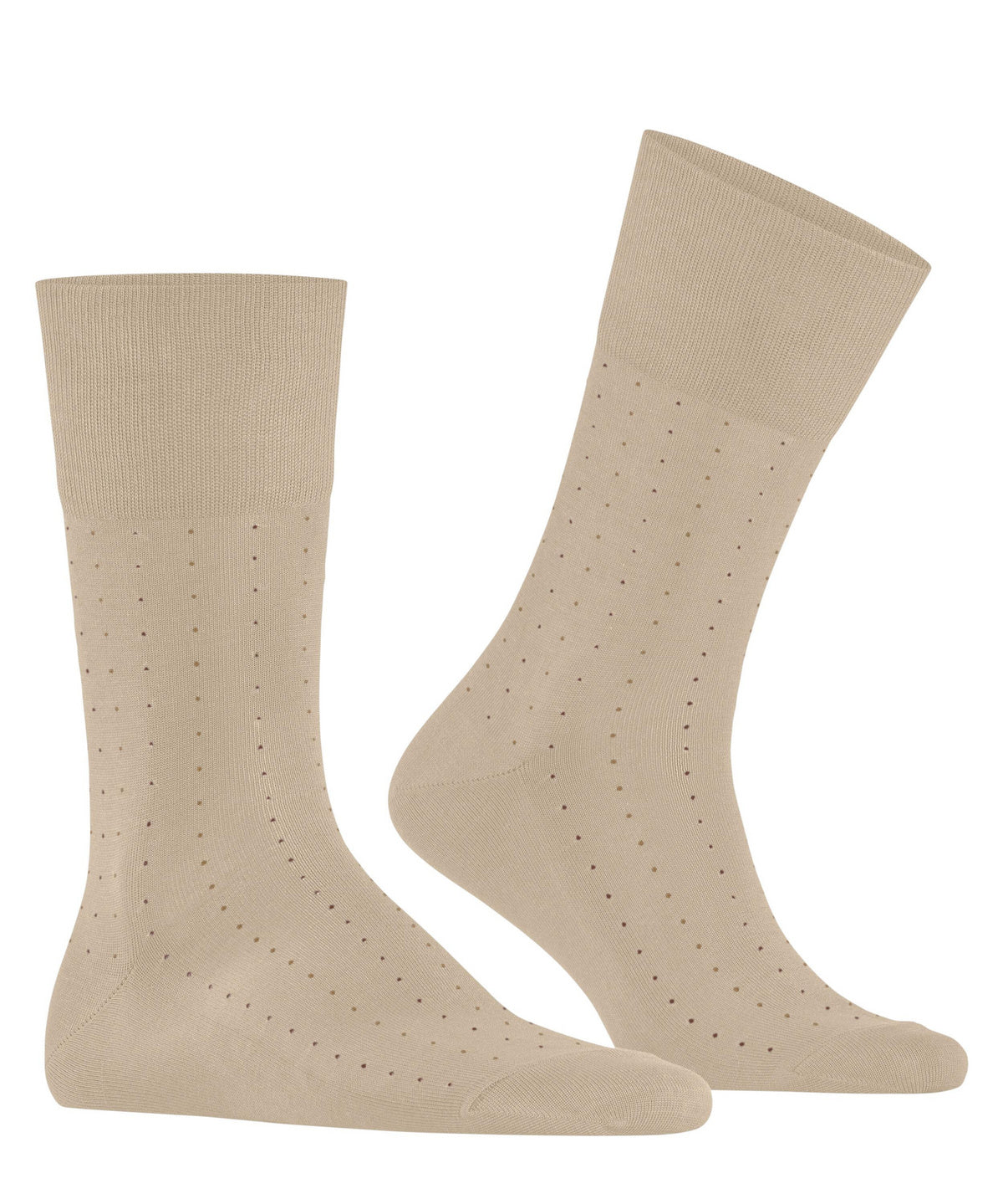 Falke Tiago Dotted Line Mens Sock Beige 