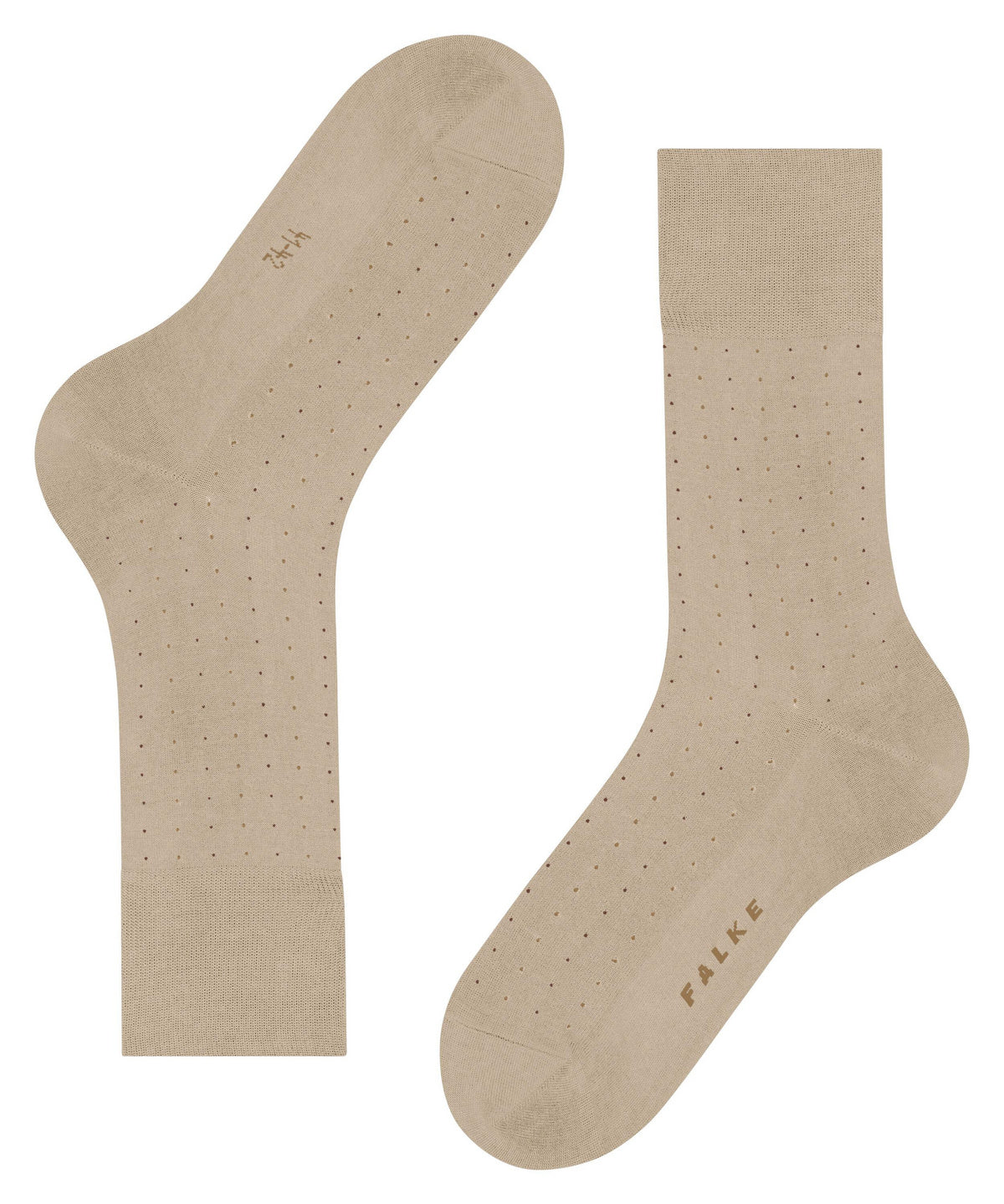Falke Tiago Dotted Line Mens Sock Beige 