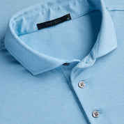 Foundry Short Sleeve Polo Wolf Blue Greyson Clothiers