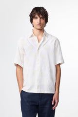 Freddy Fil Coupé Jacquard Shirt - Ivory | NN.07