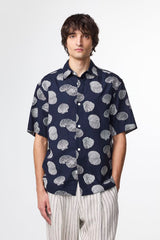 Freddy Fil Coupé Jacquard Shirt - Navy | NN.07