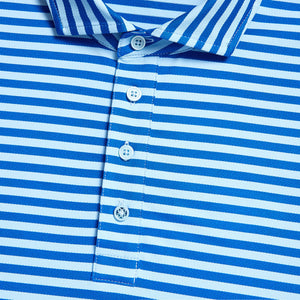 Perforated Stripe Polo Baja