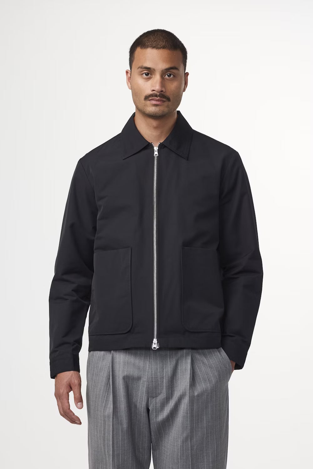 Gael Technical Jacket in Black NN07 Front