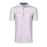 Ghost Thistle Short Sleeve Polo - Pink Sky  | Greyson Clothiers