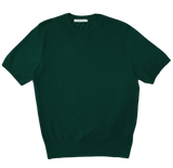 Green Short Sleeve Crew | Lorenzoni