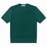 Green Short Sleeve Crew | Lorenzoni