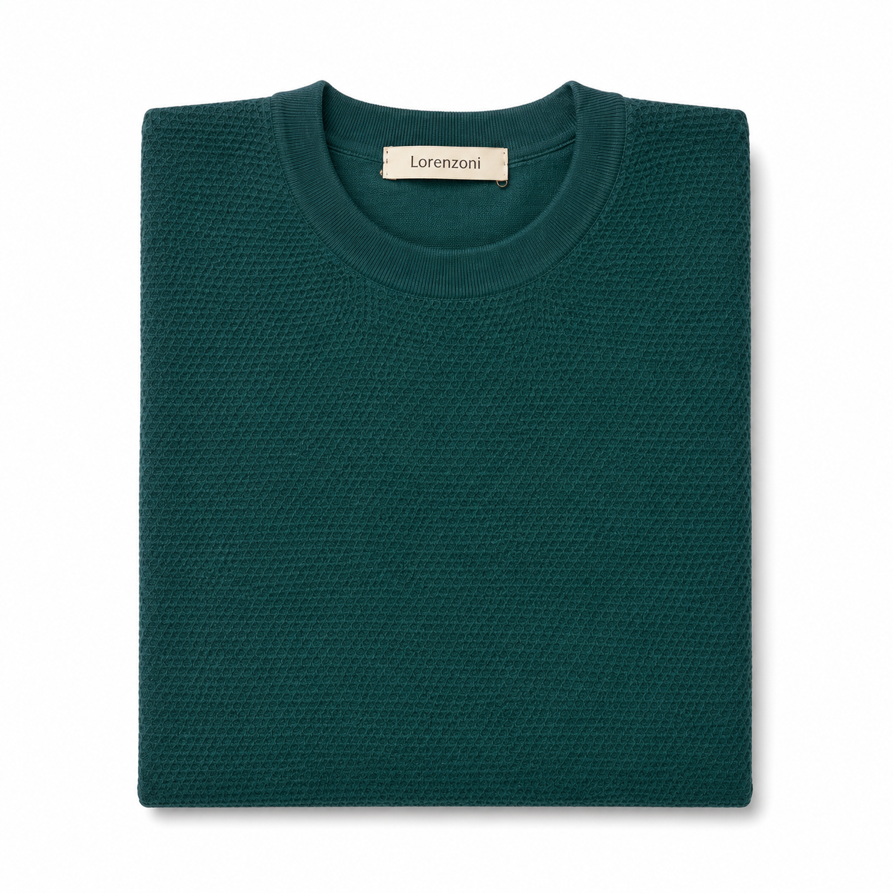 Green Short Sleeve Crew by Lorenzoni