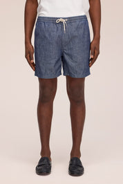 Gregor Chambray Shorts Medium Rinse NN.07