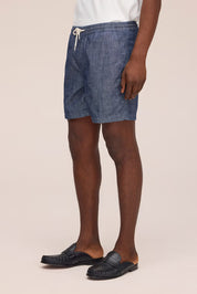 Gregor Chambray Shorts Medium Rinse NN.07
