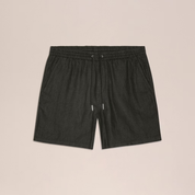Gregor Casual Drawstring Linen Shorts Dark Army NN.07