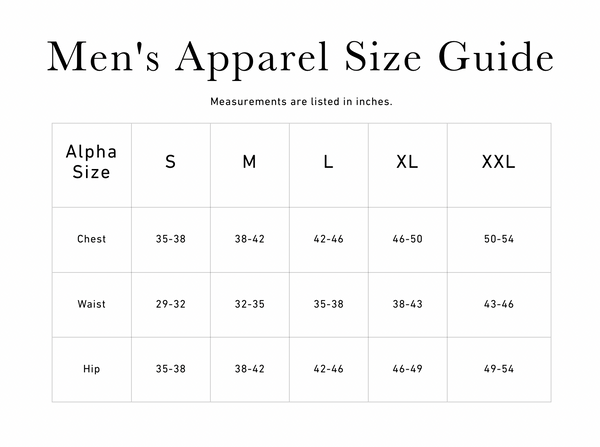 Grey Wolf Polo Greyson Clothiers size chart