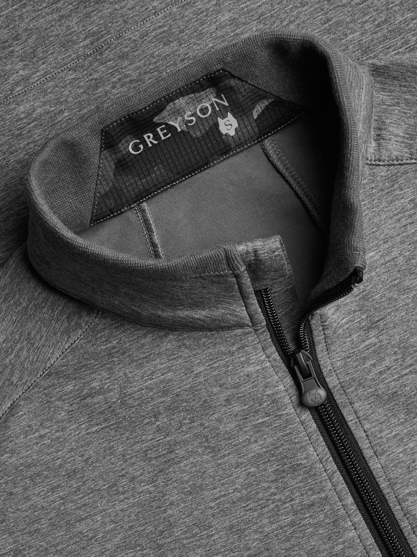 Sequoia Full Zip Jacket - Smoke Heather | Greyson Clothiers – Q