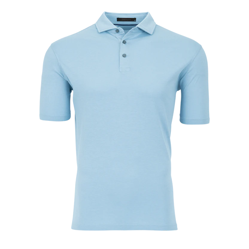 Greyson Clothiers Short Sleeve Omaha Polo in Wolf Blue