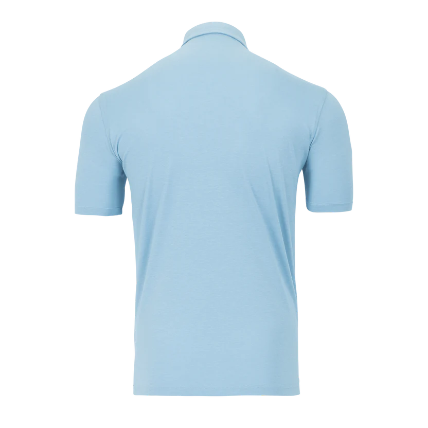 Greyson Clothiers Short Sleeve Omaha Polo in Wolf Blue