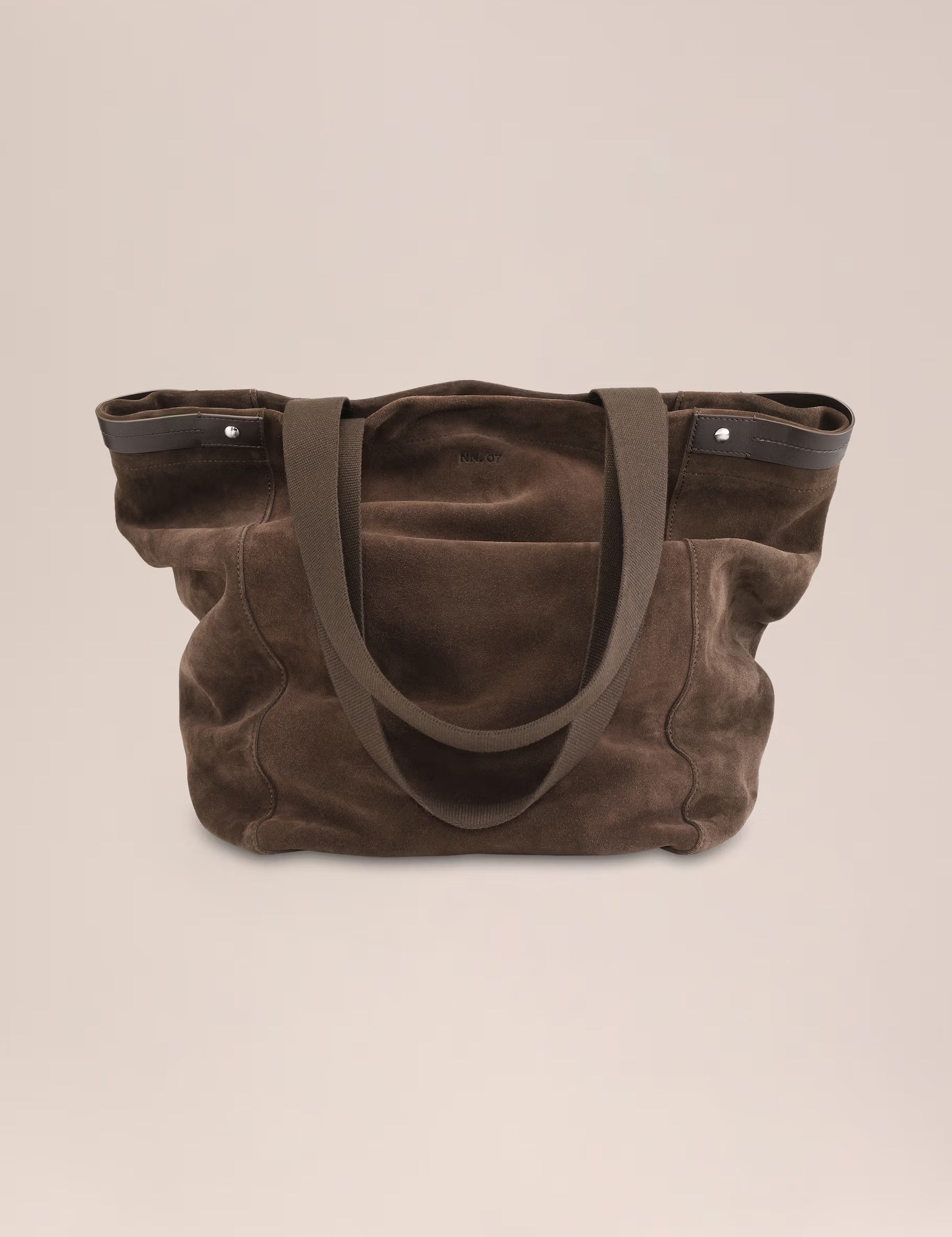 Grip Suede Tote Bag - Deep Truffle | NN.07