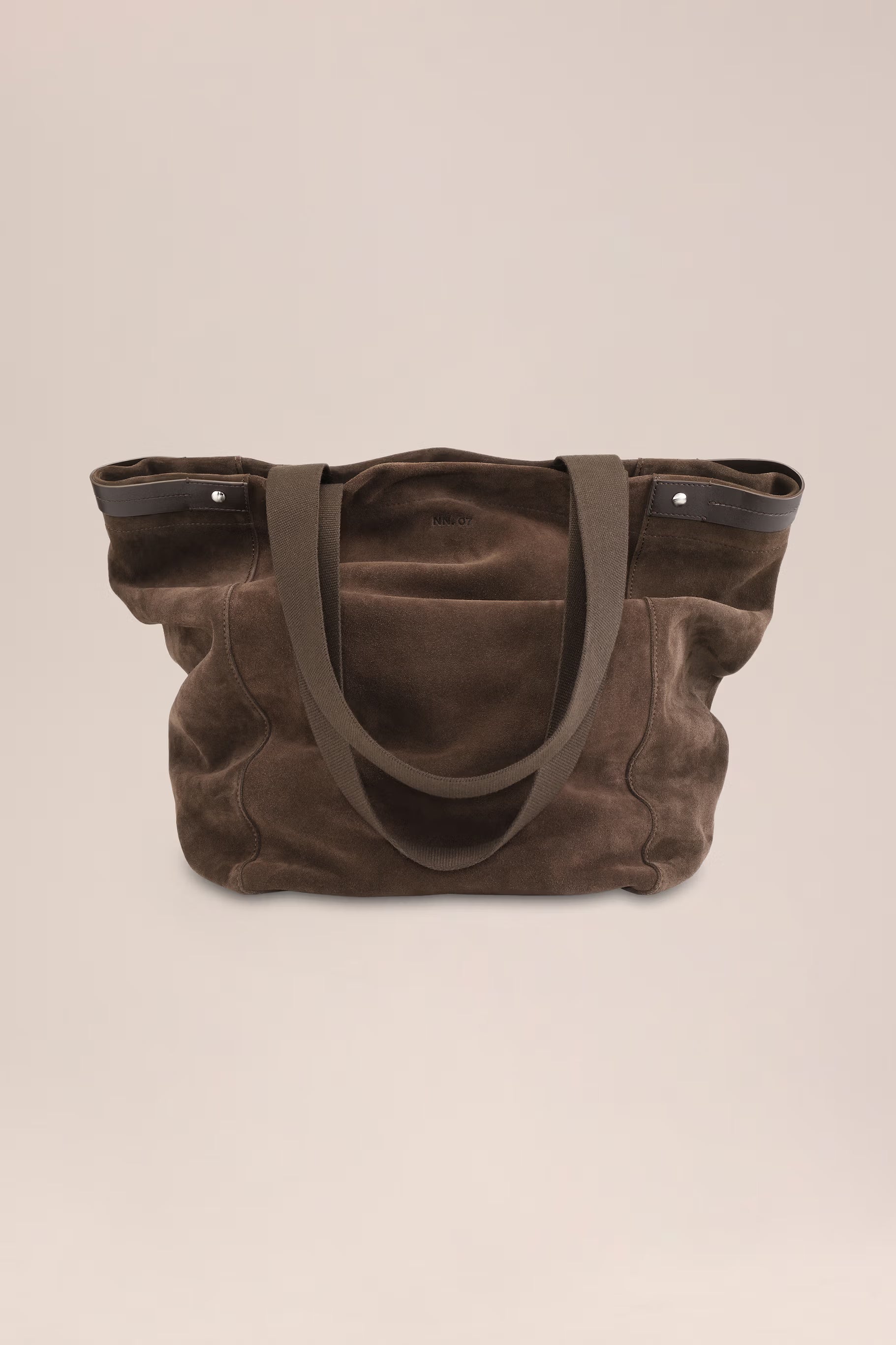 Grip Suede Tote Bag - Deep Truffle | NN.07