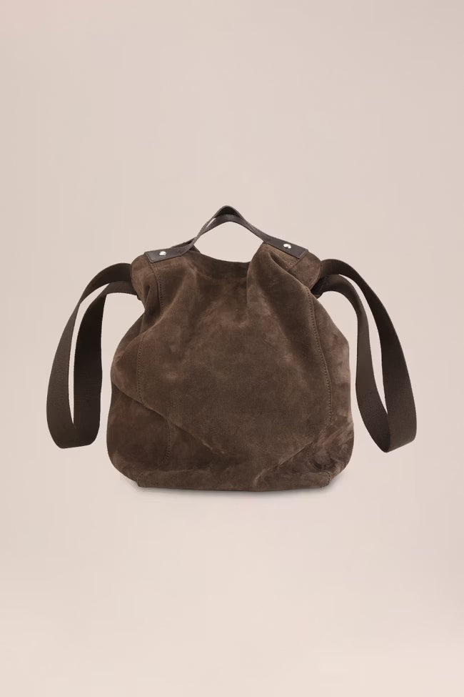Grip Suede Tote Bag - Deep Truffle | NN.07