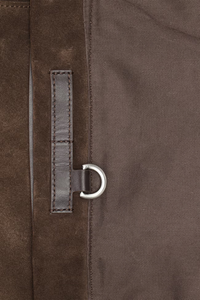 Grip Suede Tote Bag - Deep Truffle | NN.07