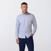 Halyard No Tuck Dress Shirt Cloud Blue Peter Gingham Mizzen+Main