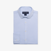 Halyard No Tuck Dress Shirt Cloud Blue Peter Gingham Mizzen+Main