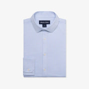 Halyard No Tuck Dress Shirt Cloud Blue Peter Gingham Mizzen+Main