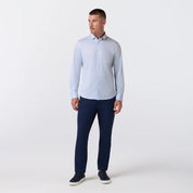 Halyard No Tuck Dress Shirt Cloud Blue Peter Gingham Mizzen+Main