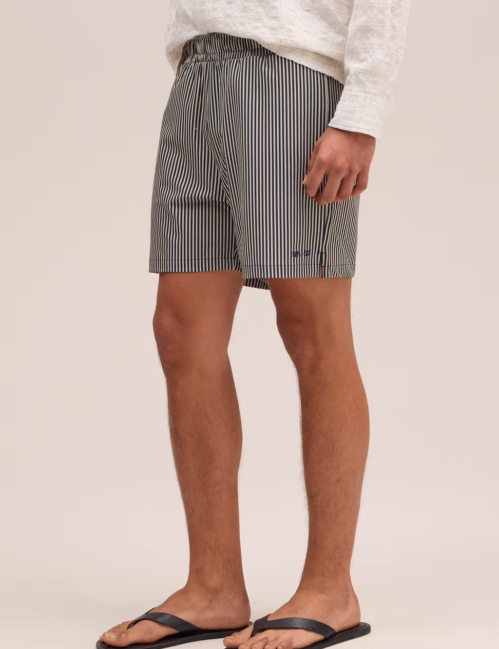 Holiday Drawstring Swimshorts Navy Stripe NN.07 