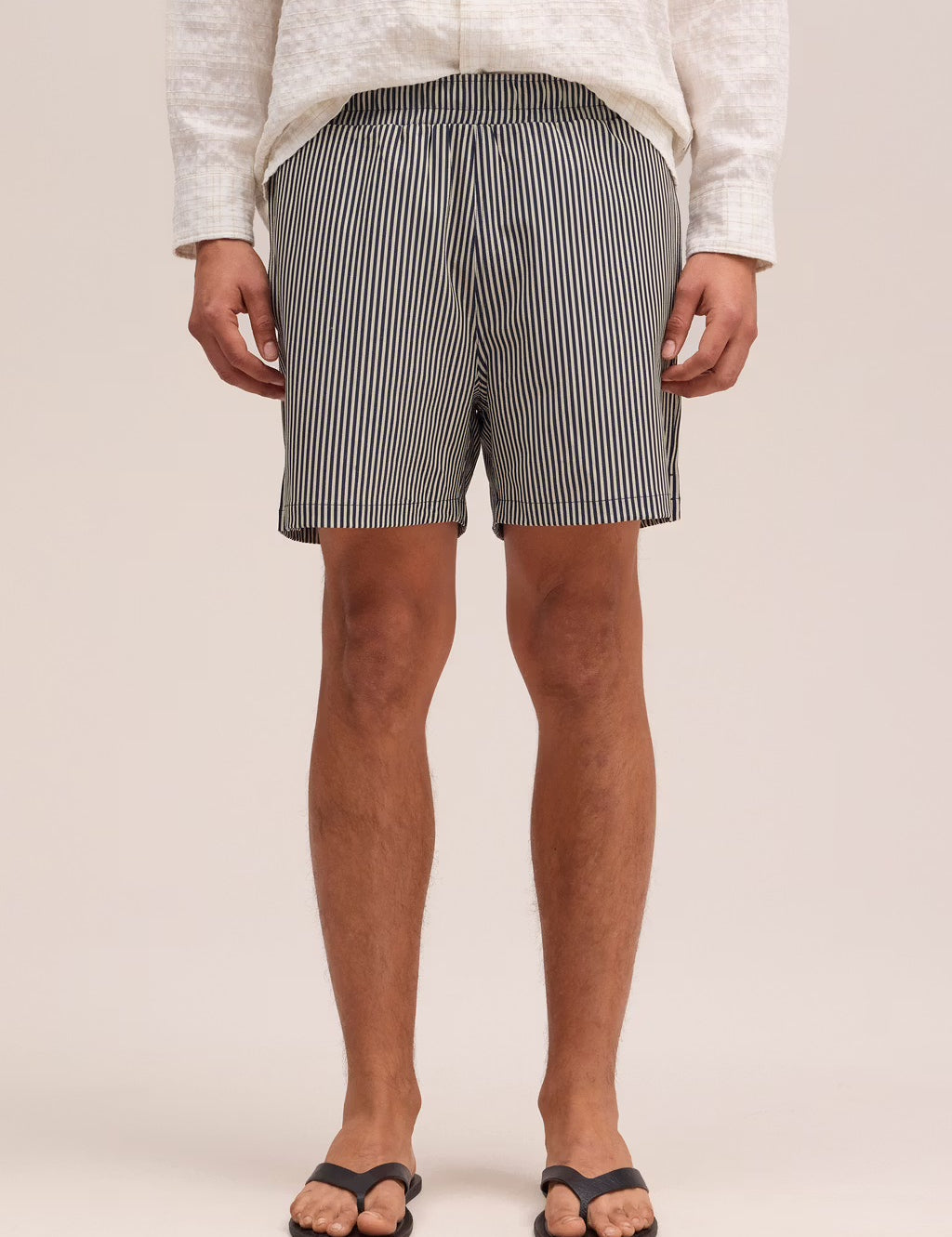 Holiday Drawstring Swimshorts Navy Stripe NN.07 