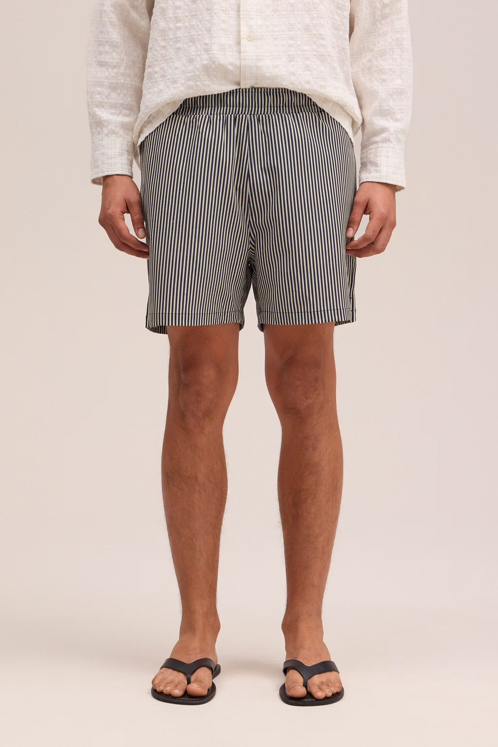 Holiday Drawstring Swimshorts Navy Stripe NN.07 