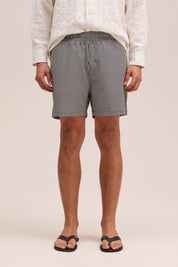 Holiday Drawstring Swimshorts Navy Stripe NN.07 