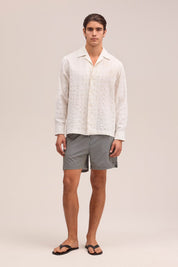 Holiday Drawstring Swimshorts Navy Stripe NN.07 