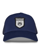 Icon Crest Trucker Hat - Maltese Blue | Greyson Clothiers