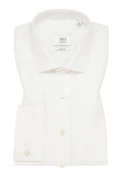 Ivory Slim Fit Dress Shirt 1863 by Eterna Folded View
