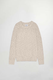 Jacobo Boucle Yarn Sweater In White Pepper From NN.07